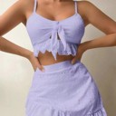 lilac Small Miss Sparkling 3 piece swimsuit and cover up set