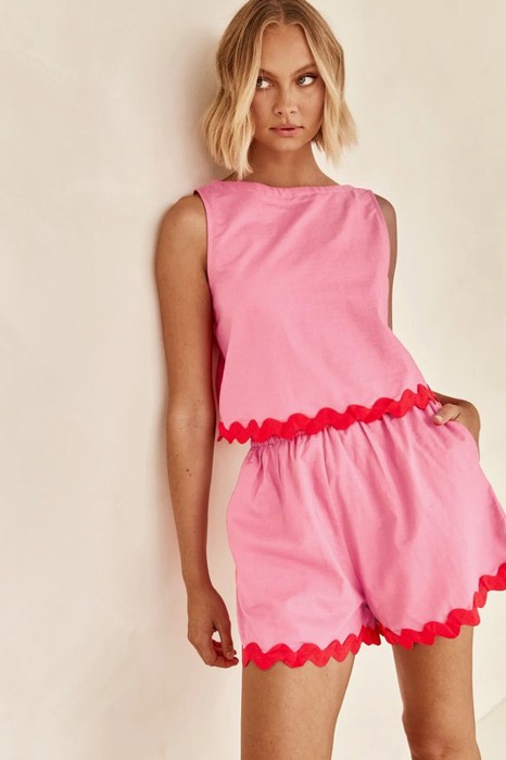 Miss Sparkling 2-pc Shorts Set