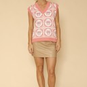  Bow tiled sweater vest
