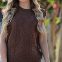  Cable Knit Sweater Vest 