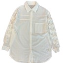  Bow sleeve button down shirt