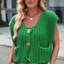  Knit button up vest