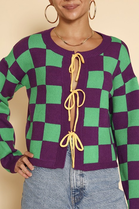 Mardi Gras Cardigan