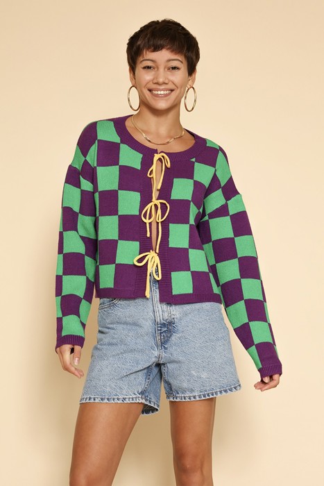 Mardi Gras Cardigan