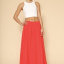  High Waist Pleated Skirt