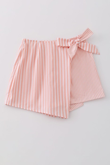 Miss Sparkling Striped Skort with Bow