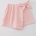  Miss Sparkling Striped Skort with Bow