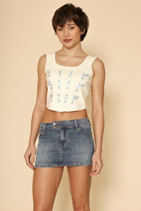 Miss Sparkling Floral Corset Top