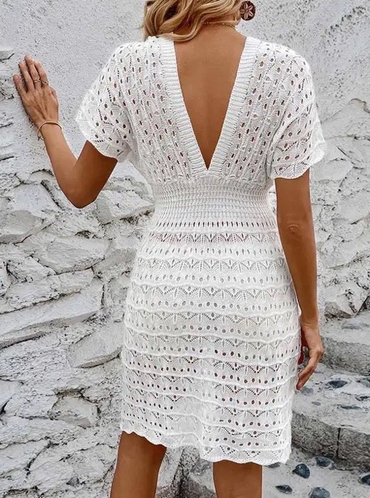Eyelet Cover Up Dress