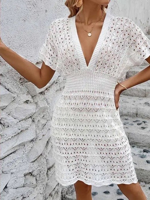 Eyelet Cover Up Dress