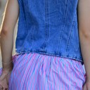  Miss Sparkling Striped Bubble Mini Skirt