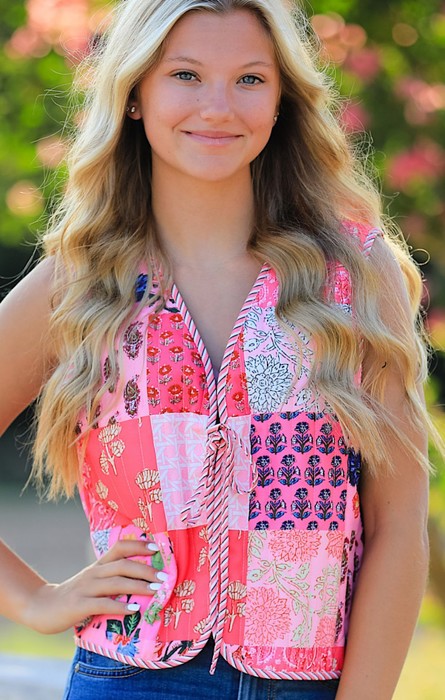 Miss Sparkling Cotton Puffer Vest