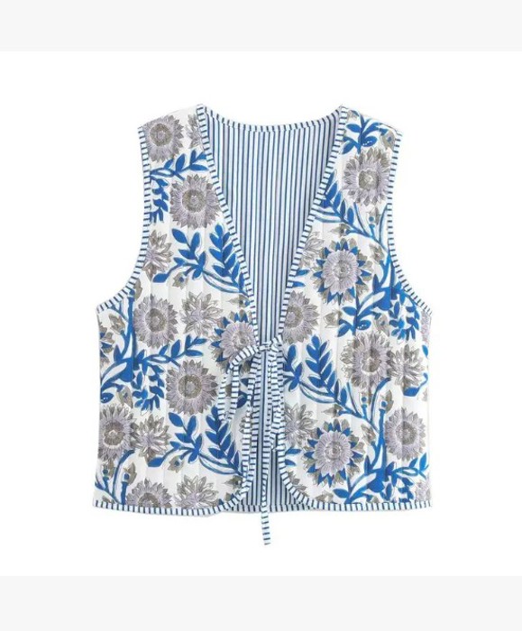 Miss Sparkling Cotton Puffer Vest