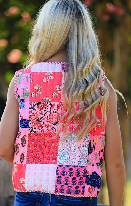 Miss Sparkling Cotton Puffer Vest