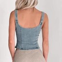  Miss Sparkling Denim Corset Top