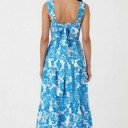  Miss Sparkling Floral Print Cross-Back Maxi Dress