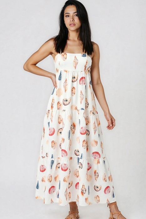 Miss Sparkling Seashell Tiered Sundress