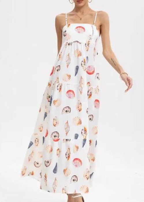 Miss Sparkling Seashell Tiered Sundress