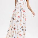  Miss Sparkling Seashell Tiered Sundress