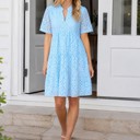  Miss Sparkling Eyelet Babydoll Dress