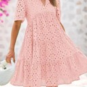  Miss Sparkling Eyelet Babydoll Dress