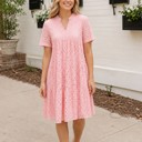  Miss Sparkling Eyelet Babydoll Dress