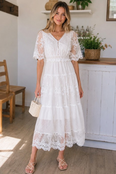 Miss Sparkling Bohemian Lace Dress