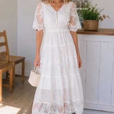 Miss Sparkling Bohemian Lace Dress