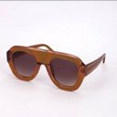Orange One Size Fits Most Miss Sparkling Retro Oversized Square Sunglasses