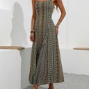  Miss Sparkling Spaghetti Strap Side Slit  Maxi Dress