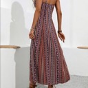  Miss Sparkling Spaghetti Strap Side Slit  Maxi Dress