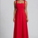  Miss  Sparkling Square Neck Fit & Flare Midi Dress