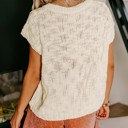  Miss Sparkling Textured Sweater Top