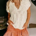  Miss Sparkling Textured Sweater Top