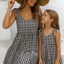  Miss Sparkling Kids Gingham Ruffle Dress