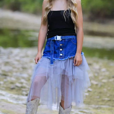 Denim Tutu Skirt