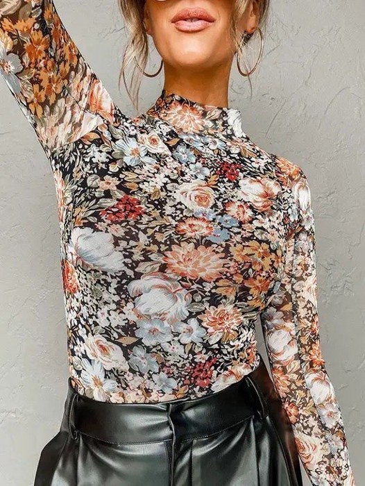 Floral babydoll shift dress