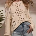  Hollow Knit Sweater