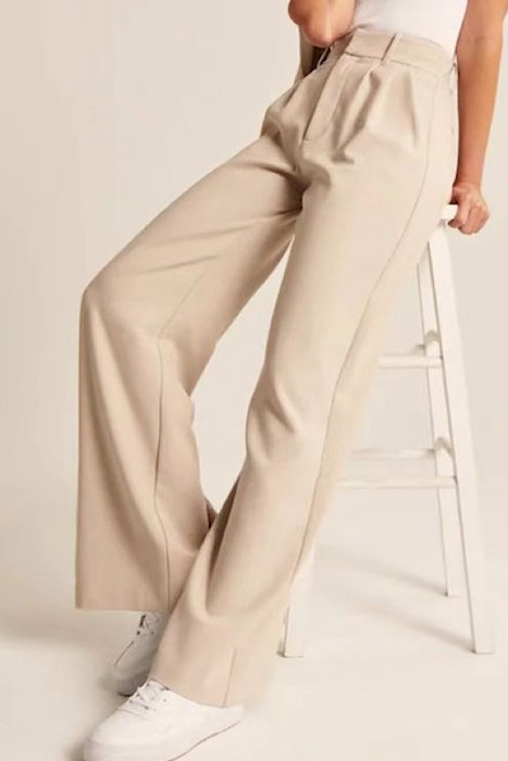 High Waist Tailored Wide Leg Pants