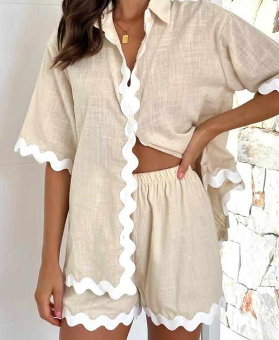 3 piece shorts set