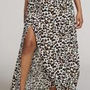 Small Beige Maxi skirt with slit detail