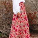 Pink Medium Miss Sparkling Floral Maxi Skirt