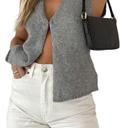 Medium Gray Miss Sparkling Tie front tank top
