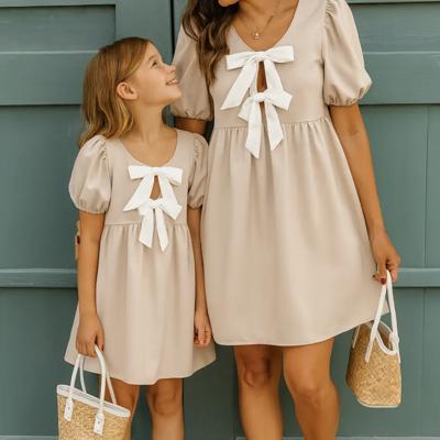 Miss Sparkling Kids Tie Front Babydoll Dress