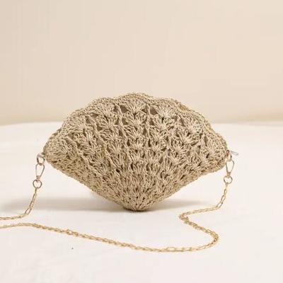 Miss Sparkling Crochet Shell-Shaped  Bag