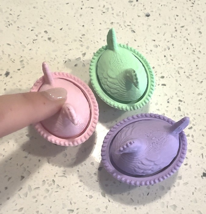 Clicky Nesting Hen Fidget 3-Pack | Sensory Desk Toy Gift Set