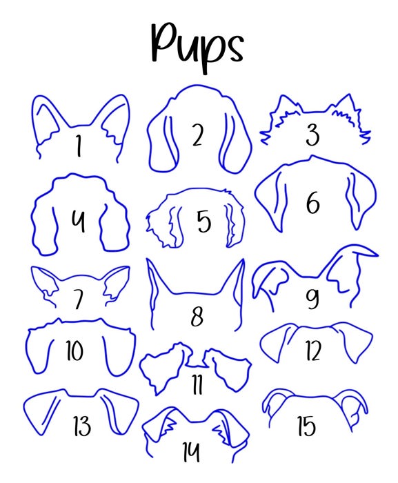 Personalized Pet Ear Ornament • Custom Dog or Cat Ears • Name + Year • Wood Christmas Gift