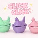  Clicky Nesting Hen Fidget 3-Pack | Sensory Desk Toy Gift Set
