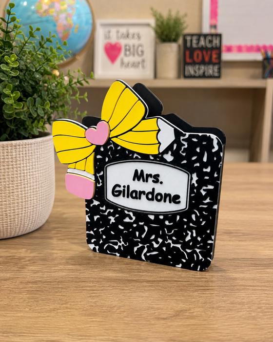 Personalized Teacher Pen Holder, Teacher Desk Organizer, Teacher Appreciation Gift, Christmas Gift for Teacher