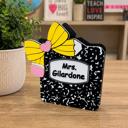  Personalized Teacher Pen Holder, Teacher Desk Organizer, Teacher Appreciation Gift, Christmas Gift for Teacher